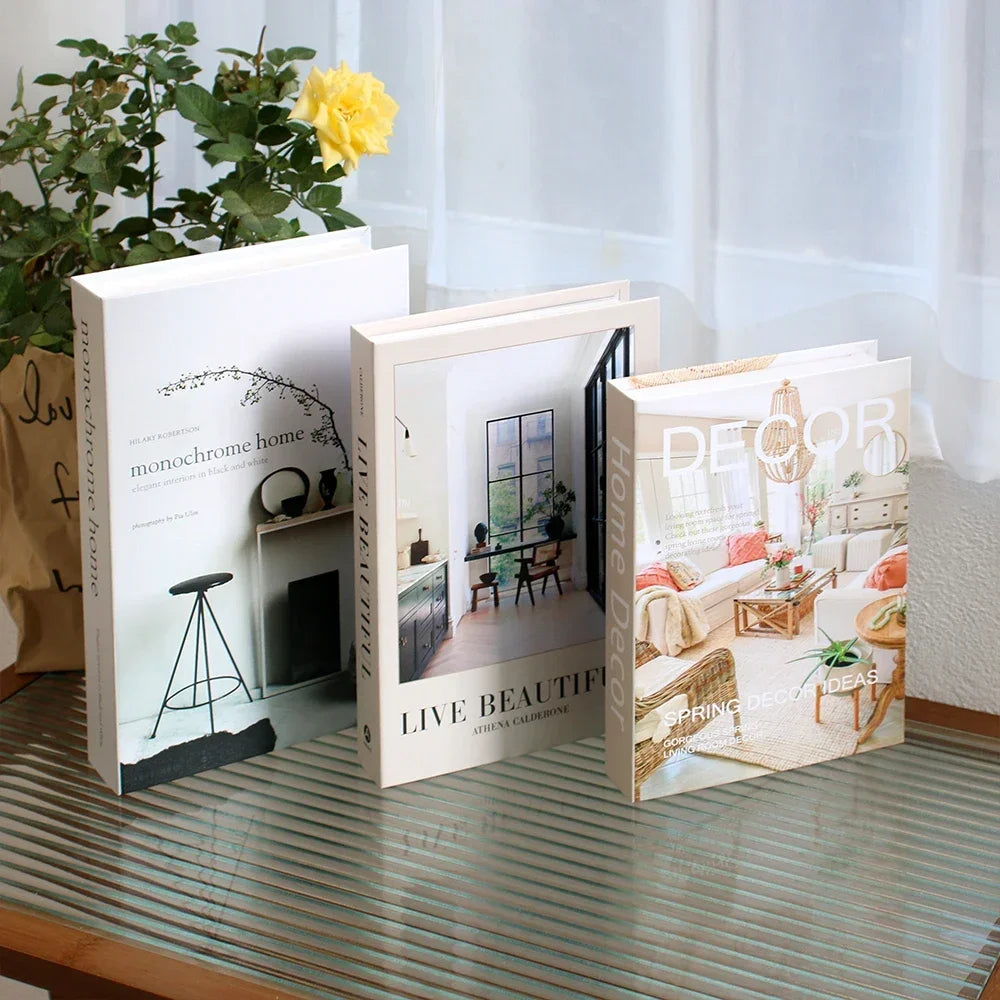 3-Pcs Fashion Fake Book Set (Decoration)