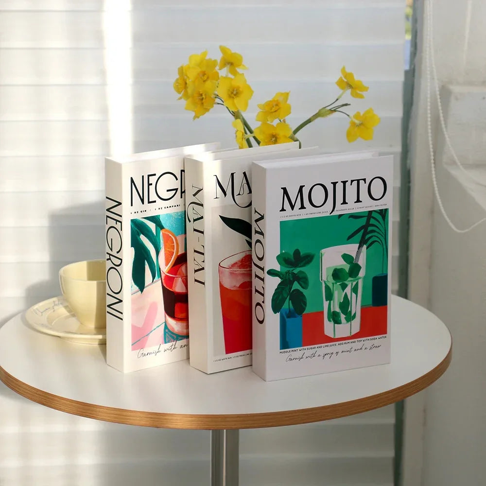 3-Pcs Fashion Fake Book Set (Decoration)