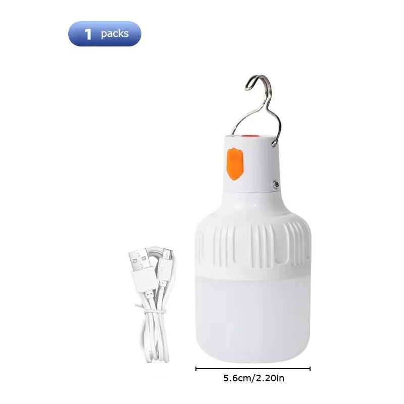 Rechargeable USB Camping LED Bulb with Hook