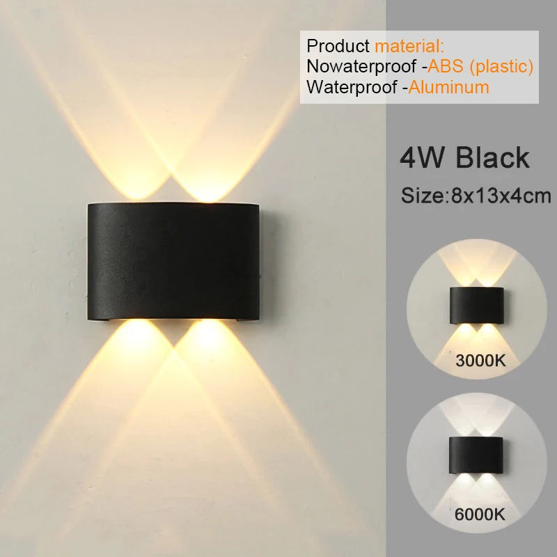 Modern Indoor/Outdoor LED Wall Light