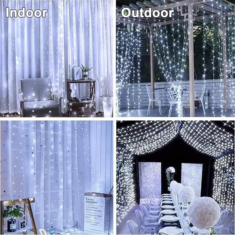 3M LED Curtain Lights (8 Modes)
