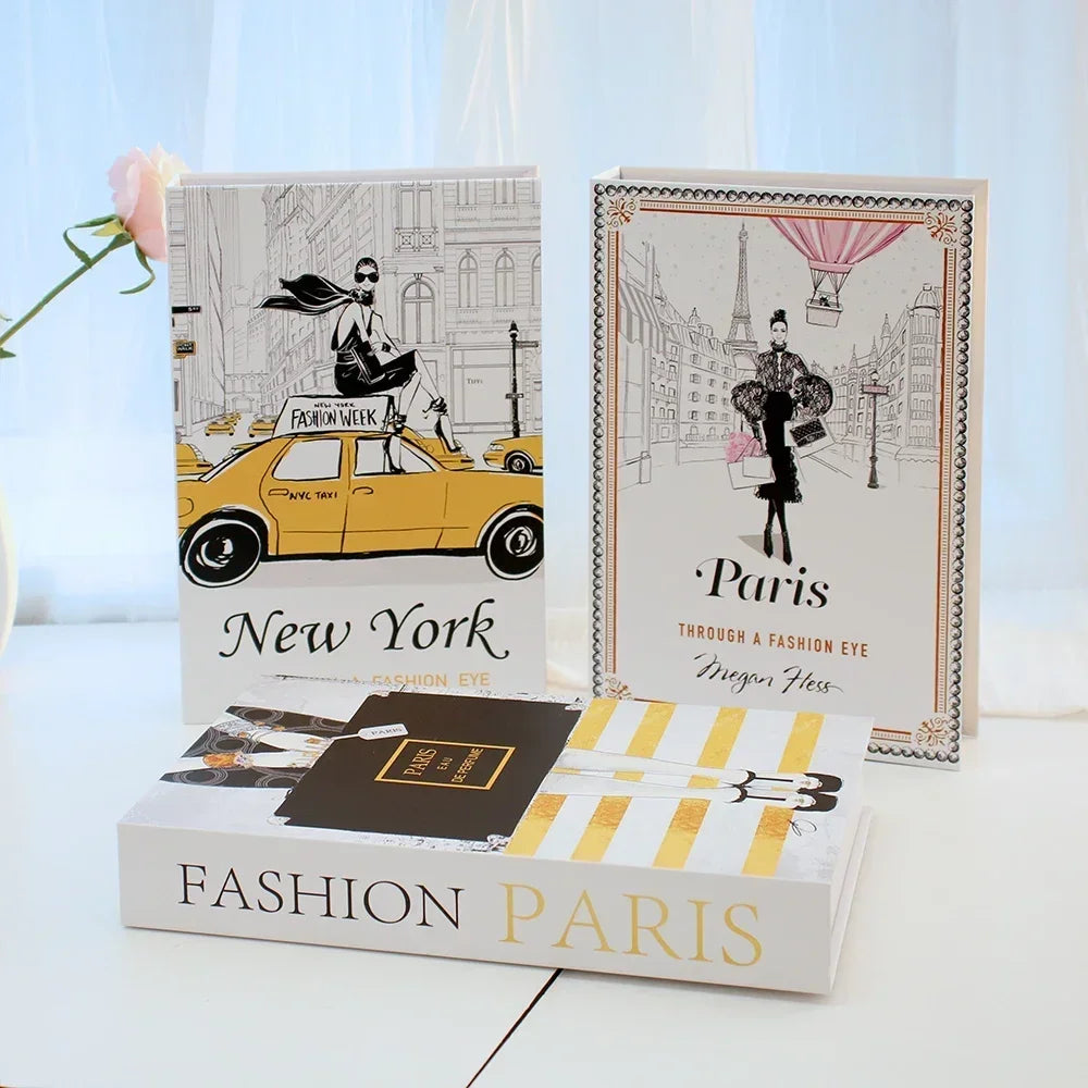 3-Pcs Fashion Fake Book Set (Decoration)