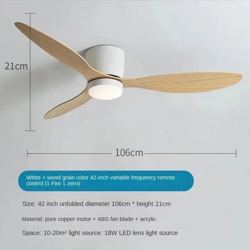 Remote Ceiling Fan &  LED Light