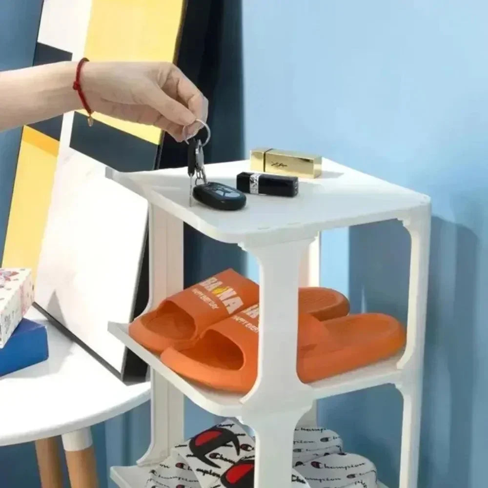 Wall Corner Shoe Shelves