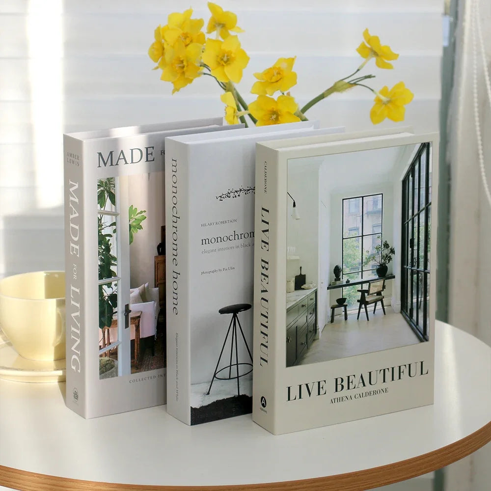 3-Pcs Fashion Fake Book Set (Decoration)