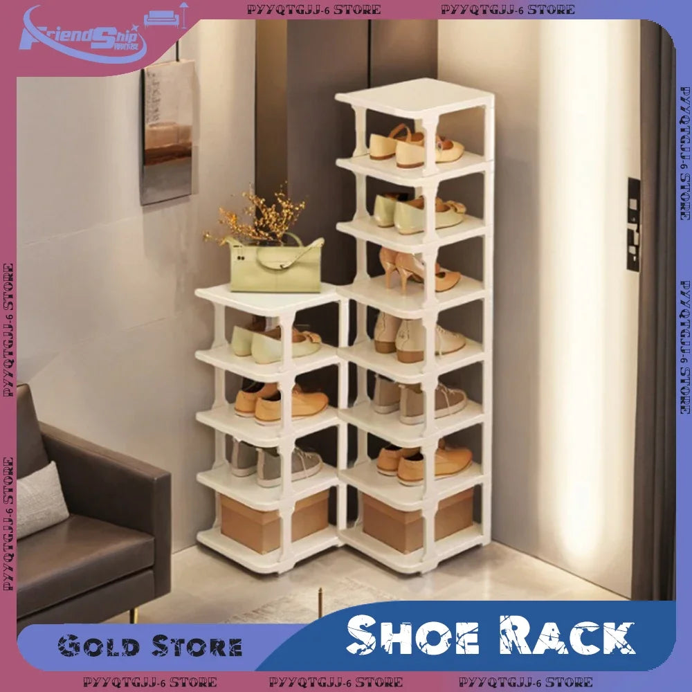 Wall Corner Shoe Shelves