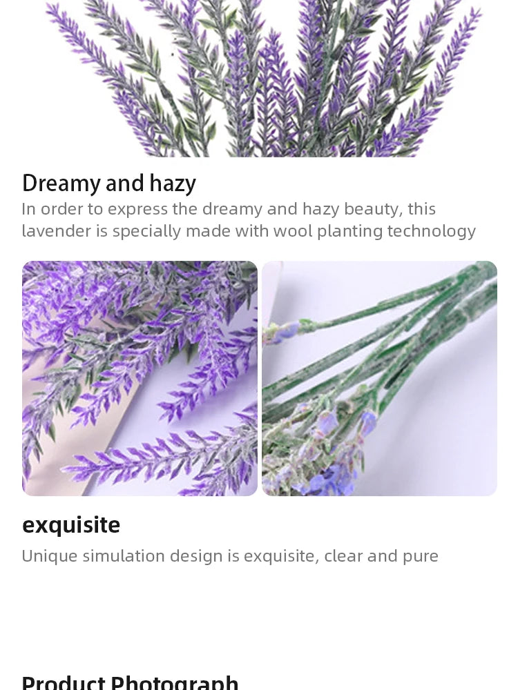 5Pcs Artificial Lavender Flower