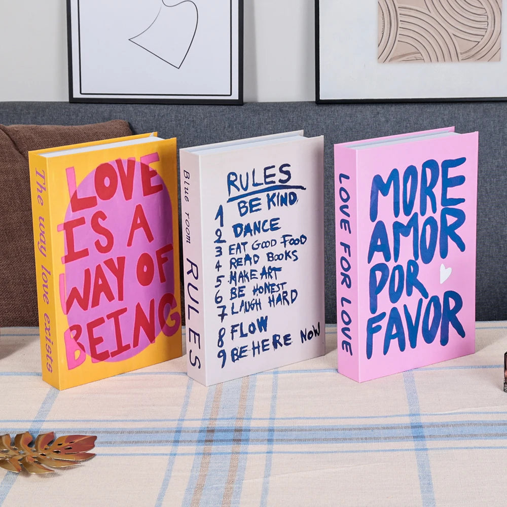 3-Pcs Fashion Fake Book Set (Decoration)