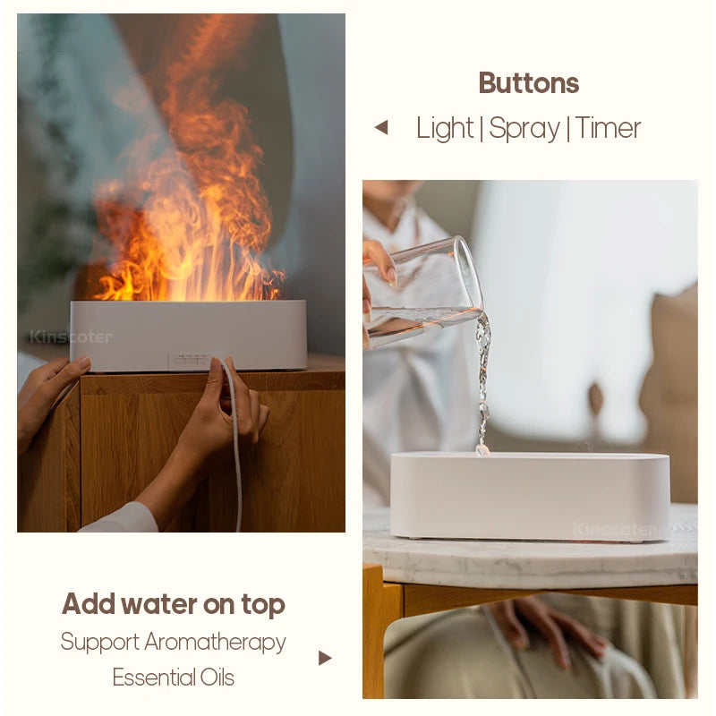 RGB Oil Flame Aroma Diffuser