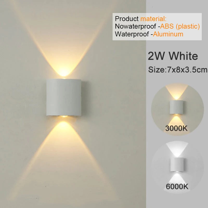 Modern Indoor/Outdoor LED Wall Light
