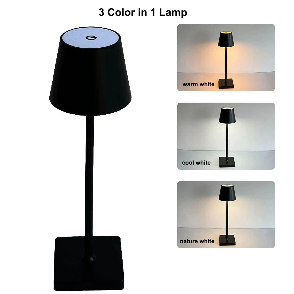 Retro LED Table Lamp Touch Dimmable Desk Lamp