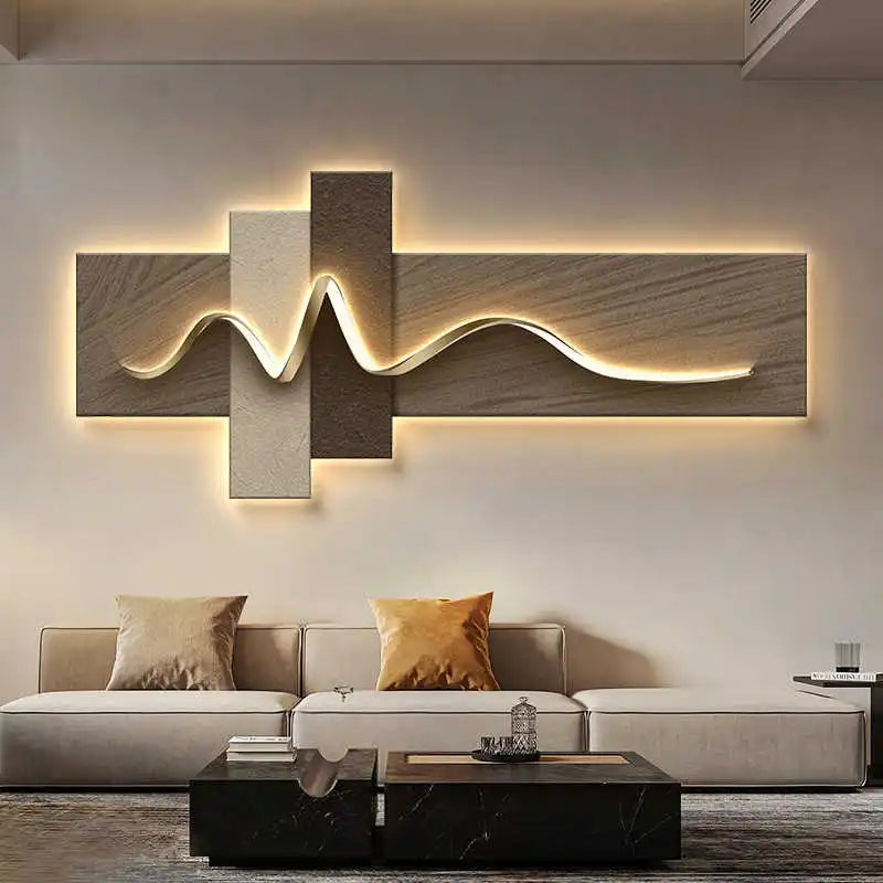 Luxury Wall Art with Light