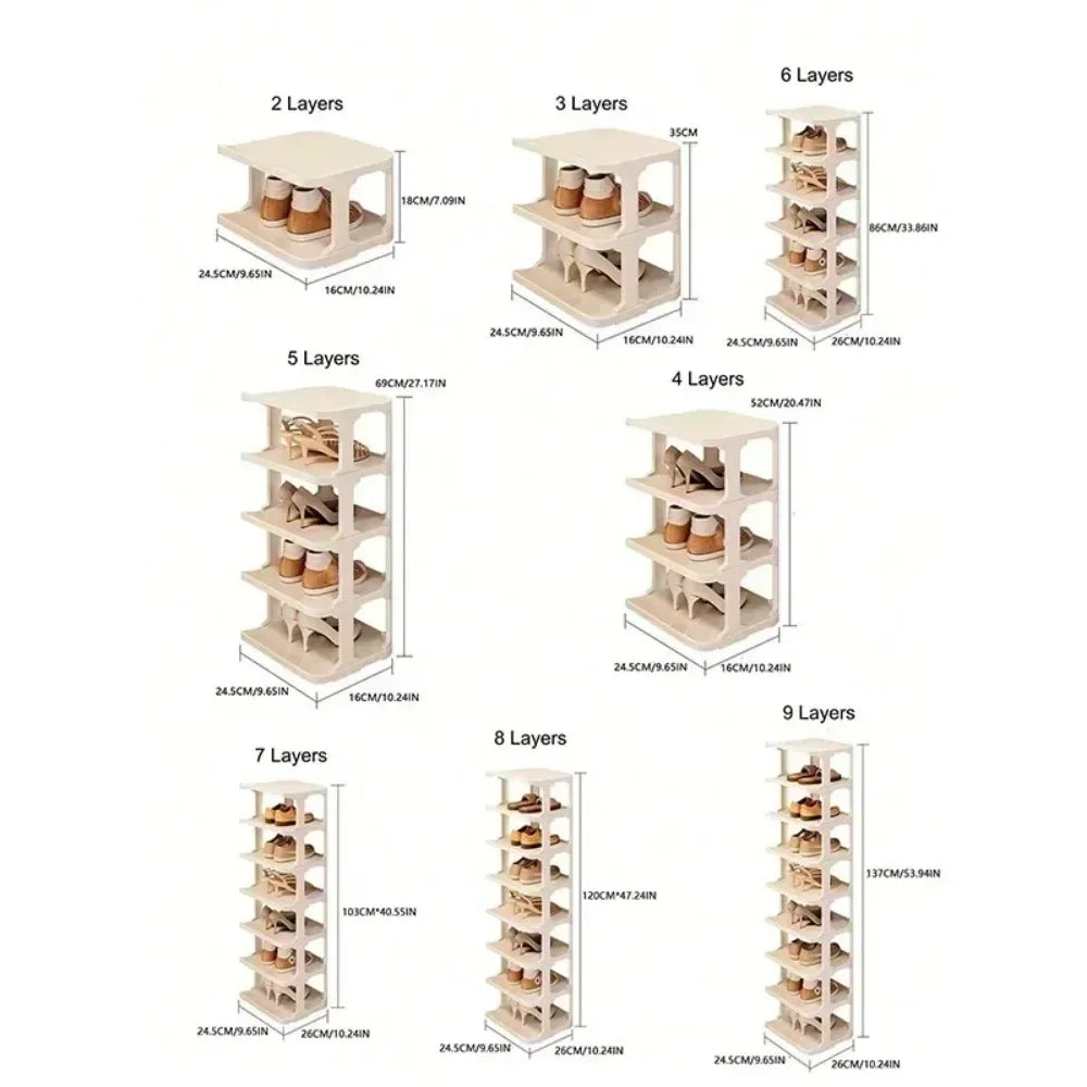 Wall Corner Shoe Shelves