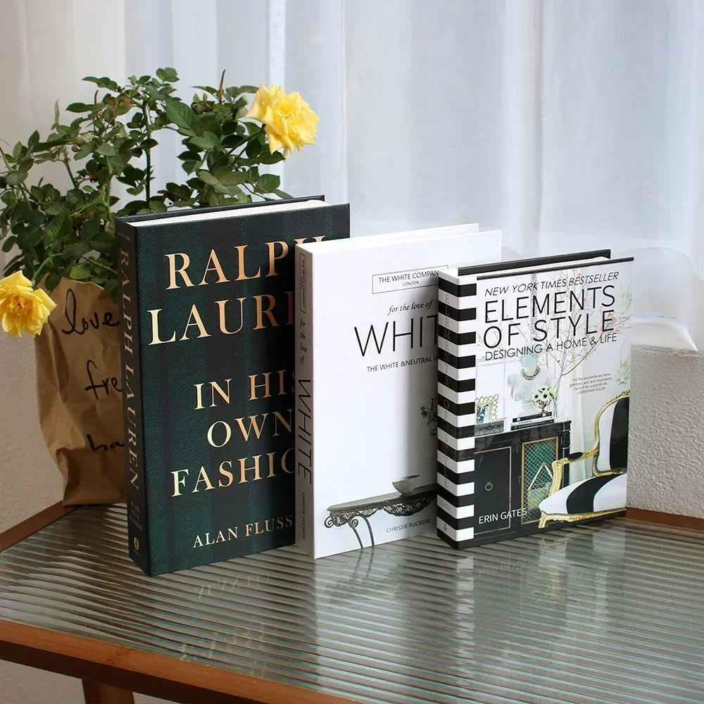 3-Pcs Fashion Fake Book Set (Decoration)