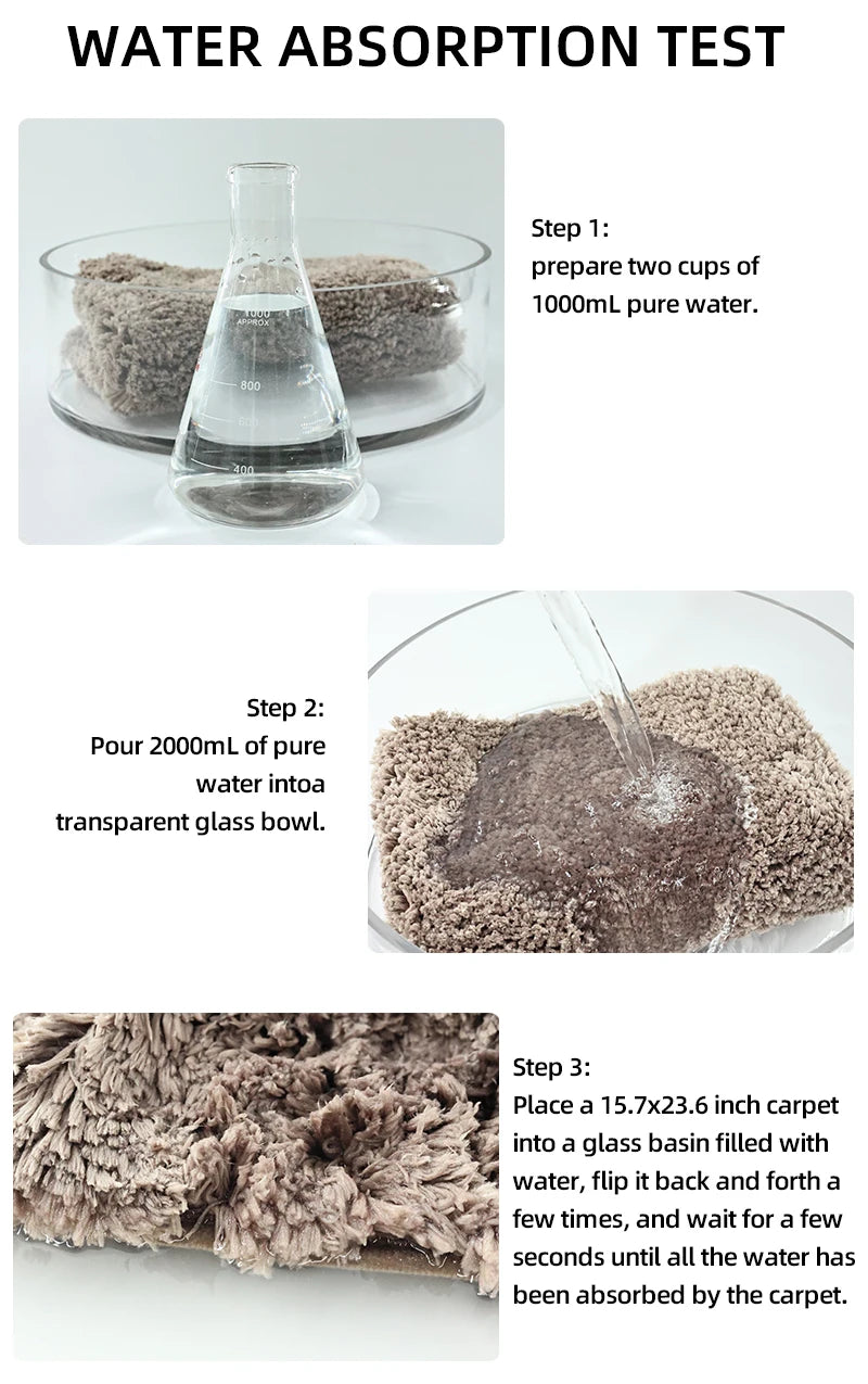 Ultra-Soft Non-Slip Rug & Water Absorber