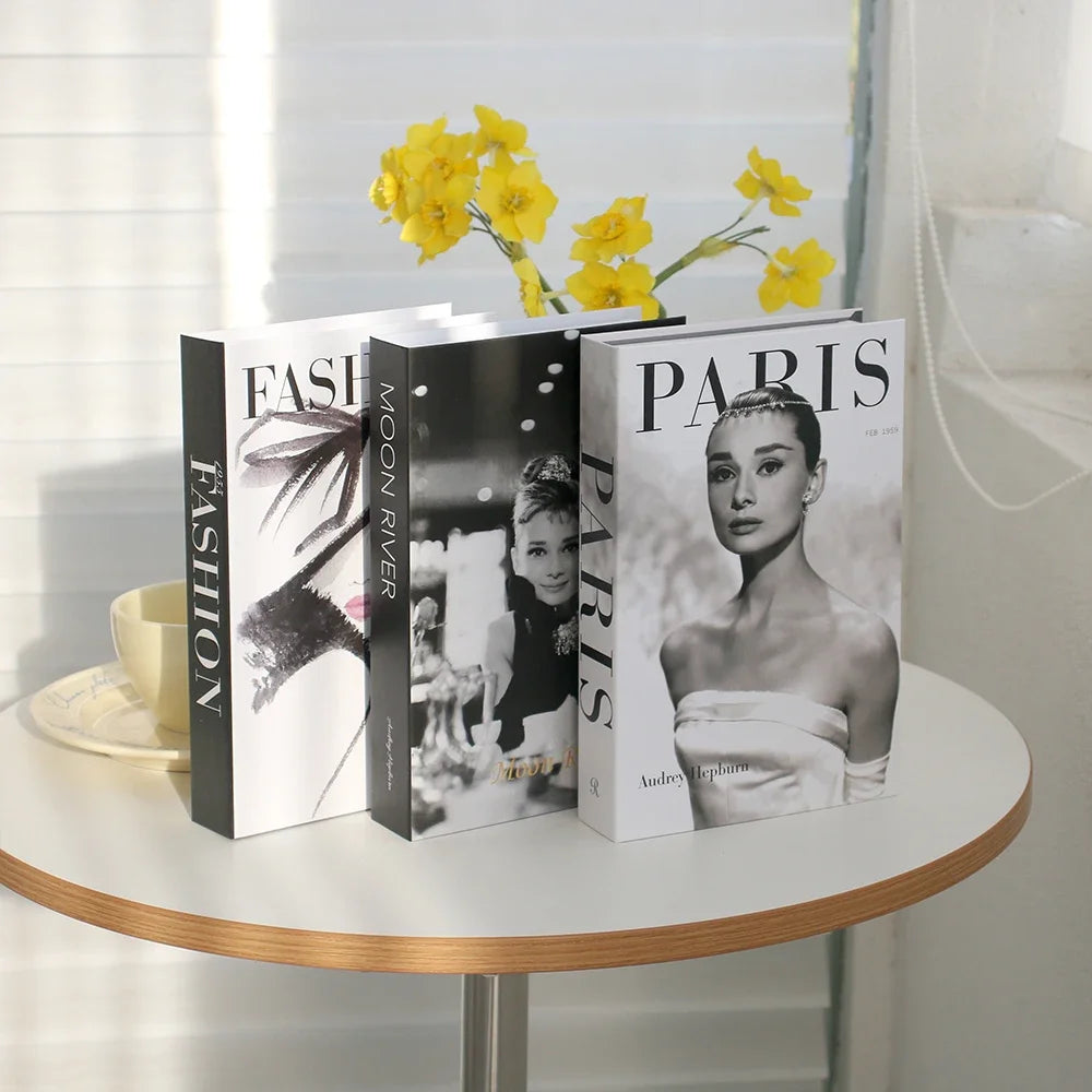 3-Pcs Fashion Fake Book Set (Decoration)