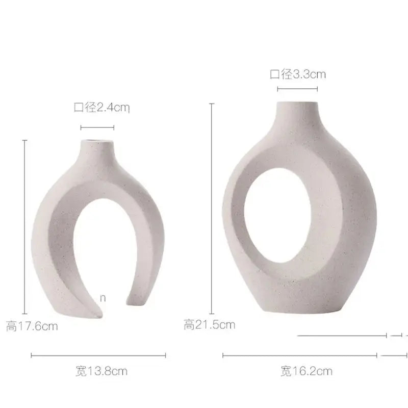 Hollow Nordic Modern Vase (2 SET)