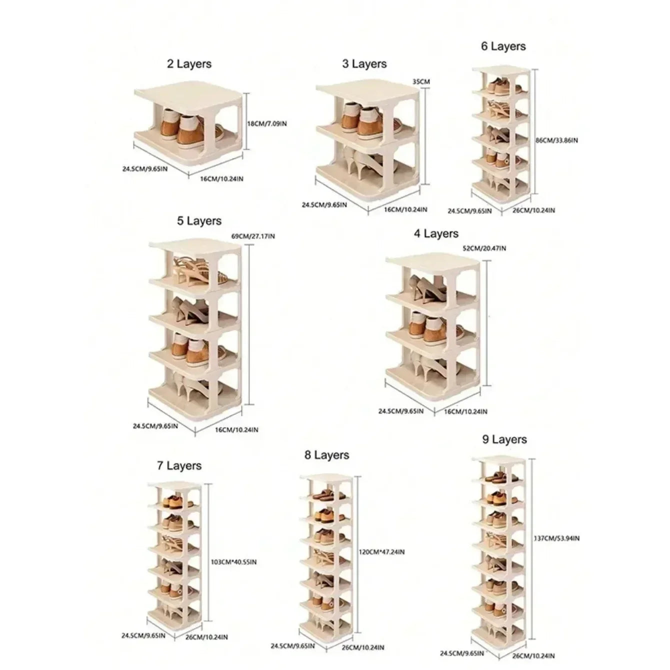Wall Corner Shoe Shelves