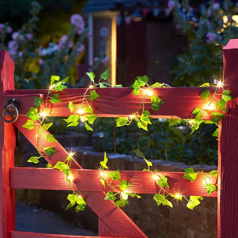 Flower Leaf Garland LED Lights
