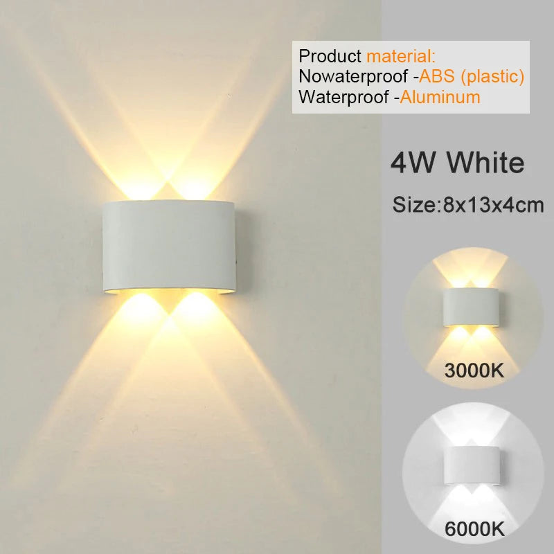 Modern Indoor/Outdoor LED Wall Light