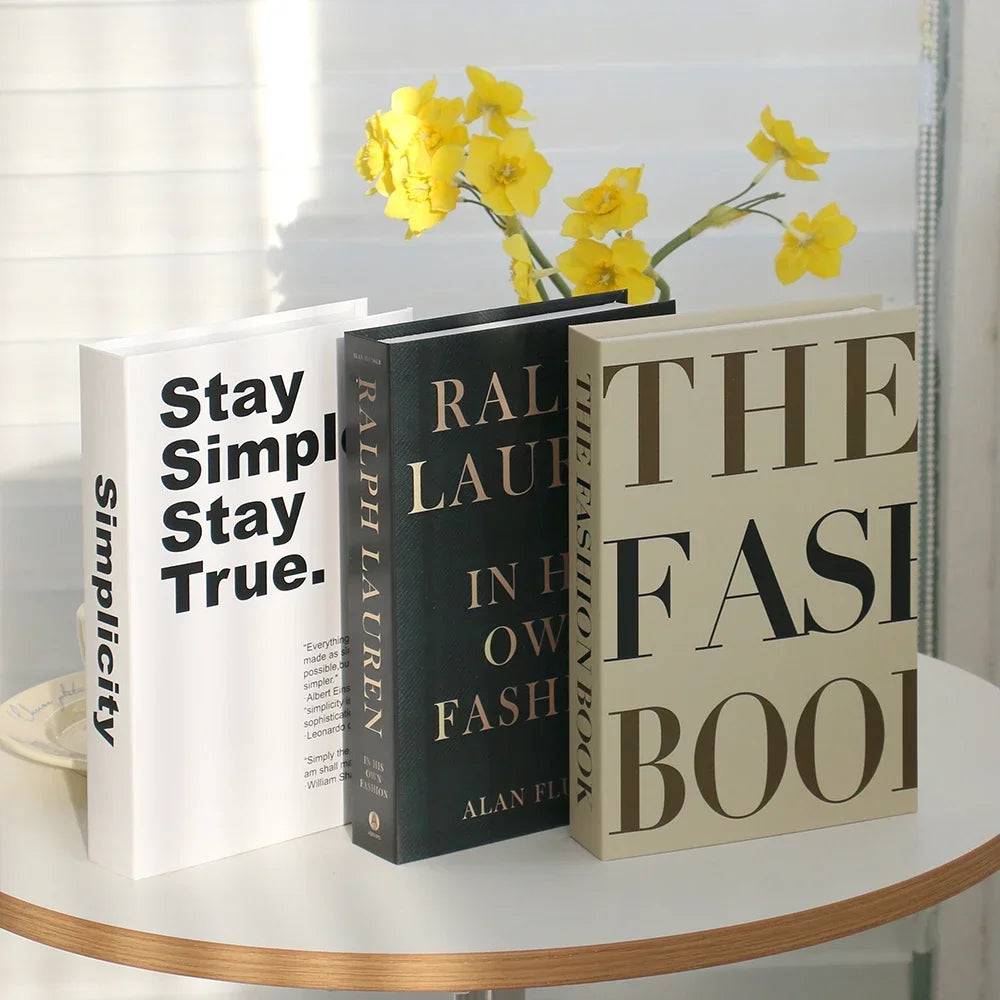 3-Pcs Fashion Fake Book Set (Decoration)