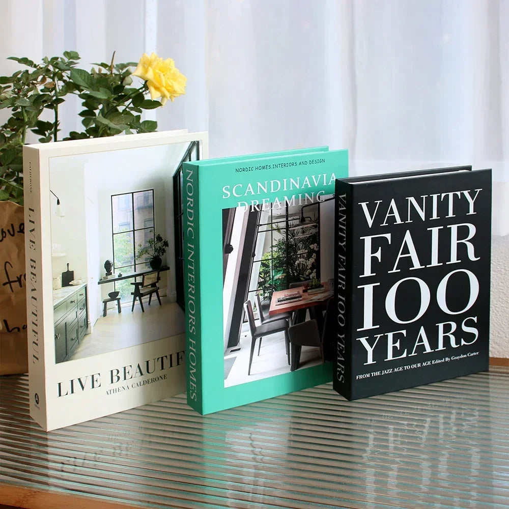 3-Pcs Fashion Fake Book Set (Decoration)