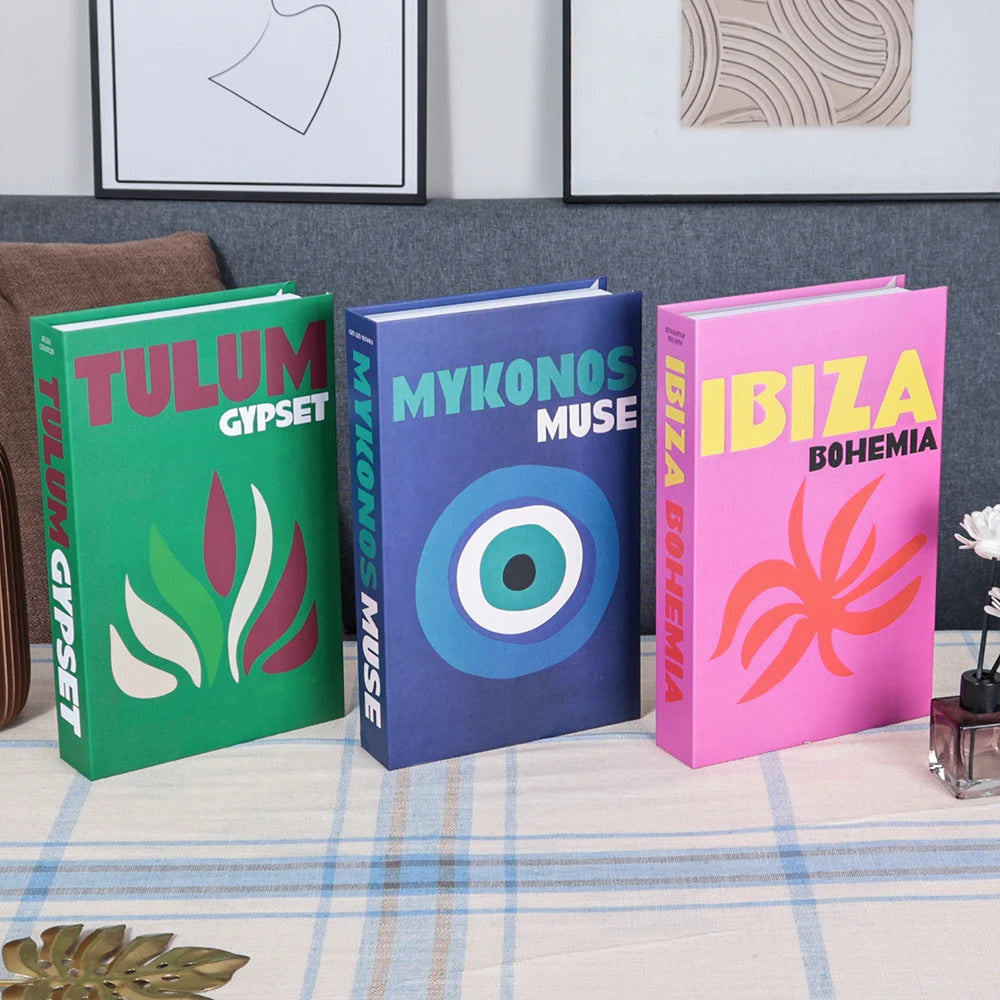 3-Pcs Fashion Fake Book Set (Decoration)