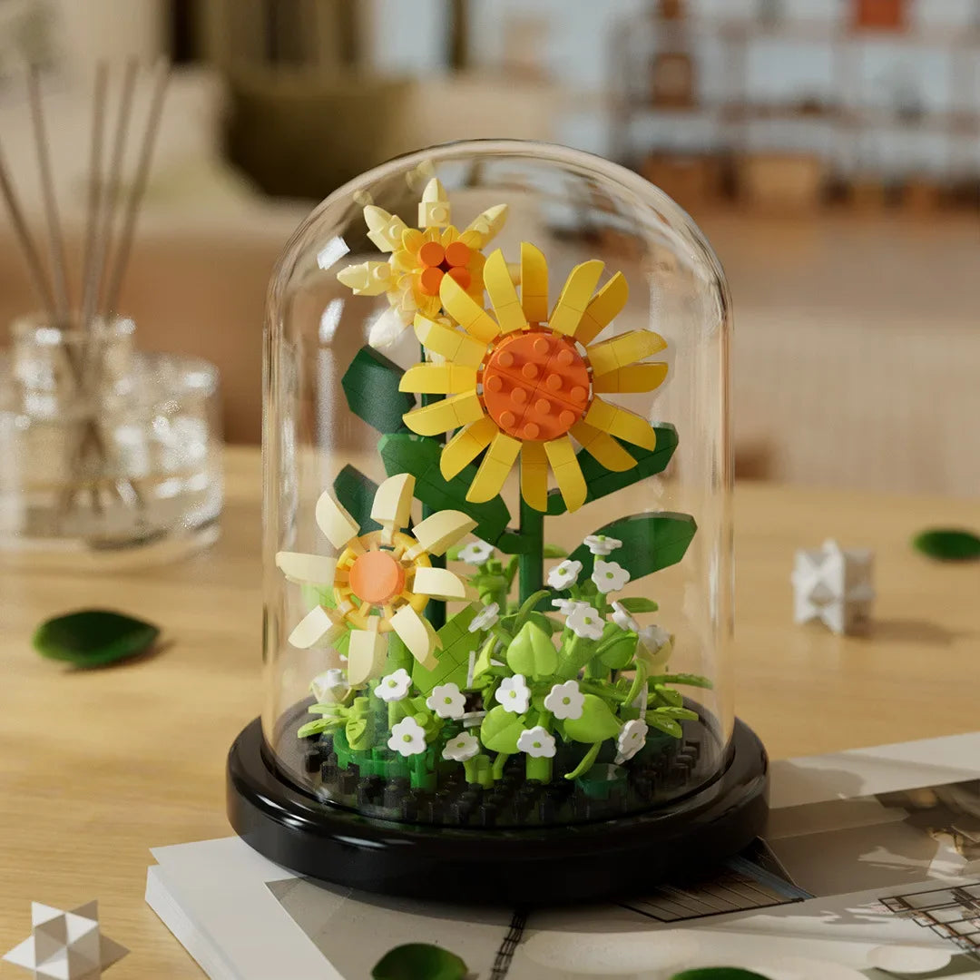 Flower Bouquet Bonsai Building Blocks