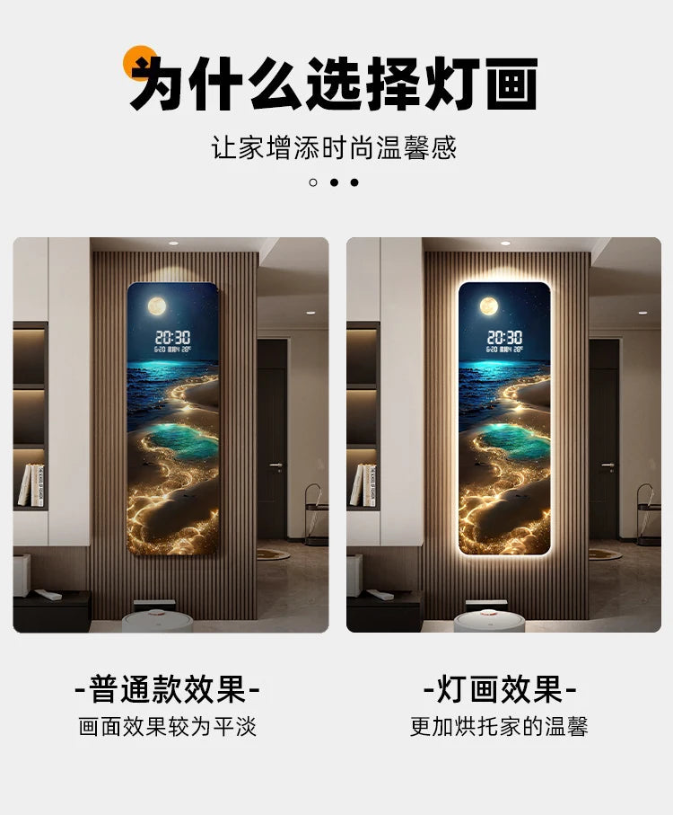 Wave & Moon Clock