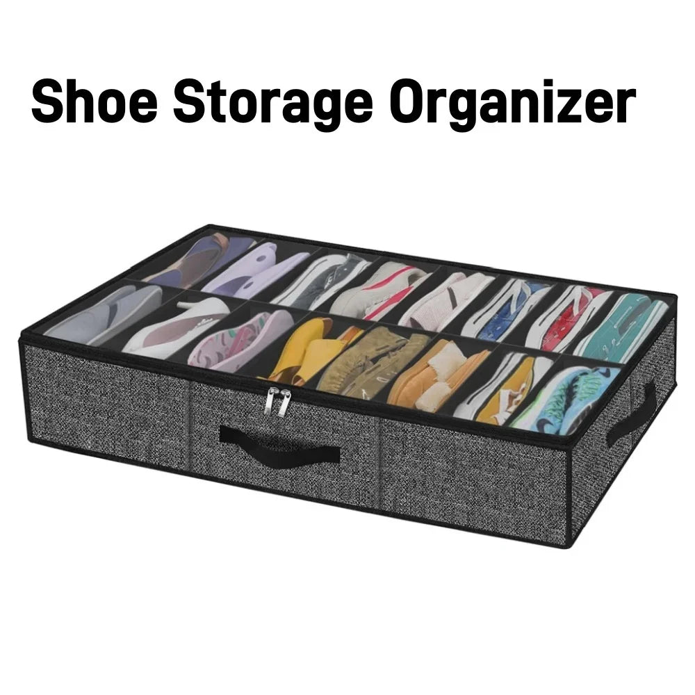 Under-Bed Shoe Organizer (12-Pair)