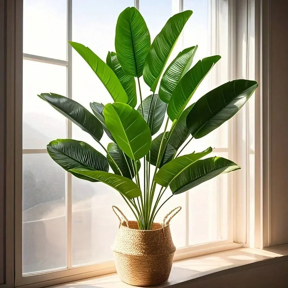 18 Large Artificial Banana Plant Leaves