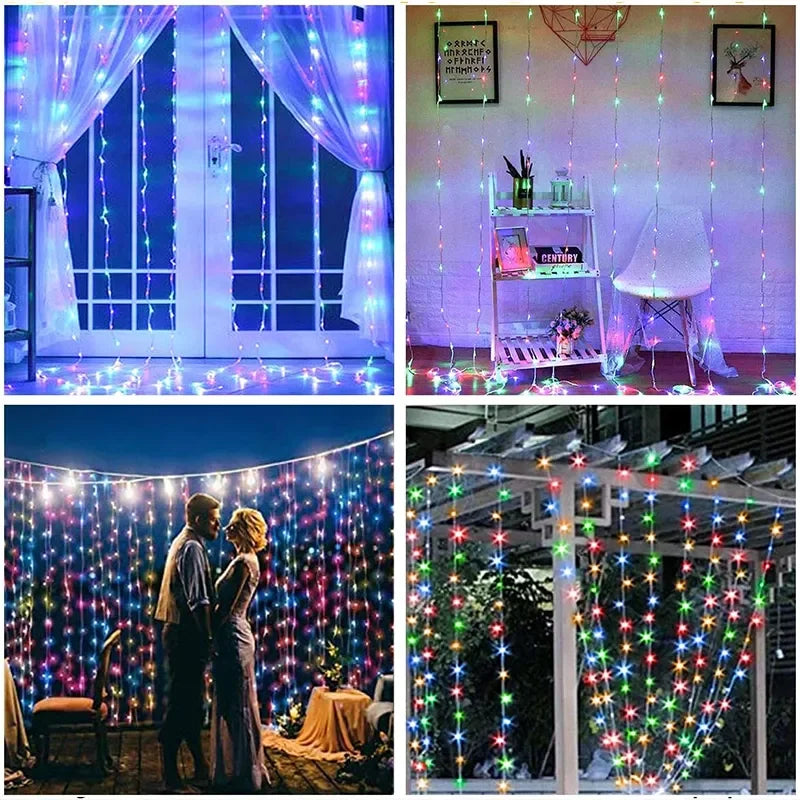 3M LED Curtain Lights (8 Modes)