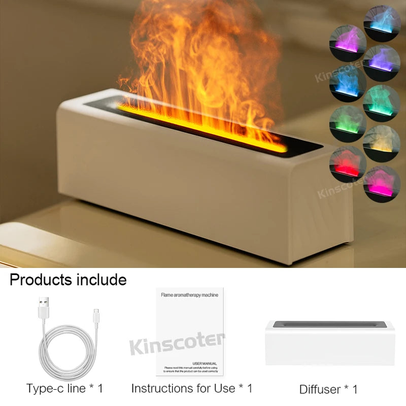 RGB Oil Flame Aroma Diffuser