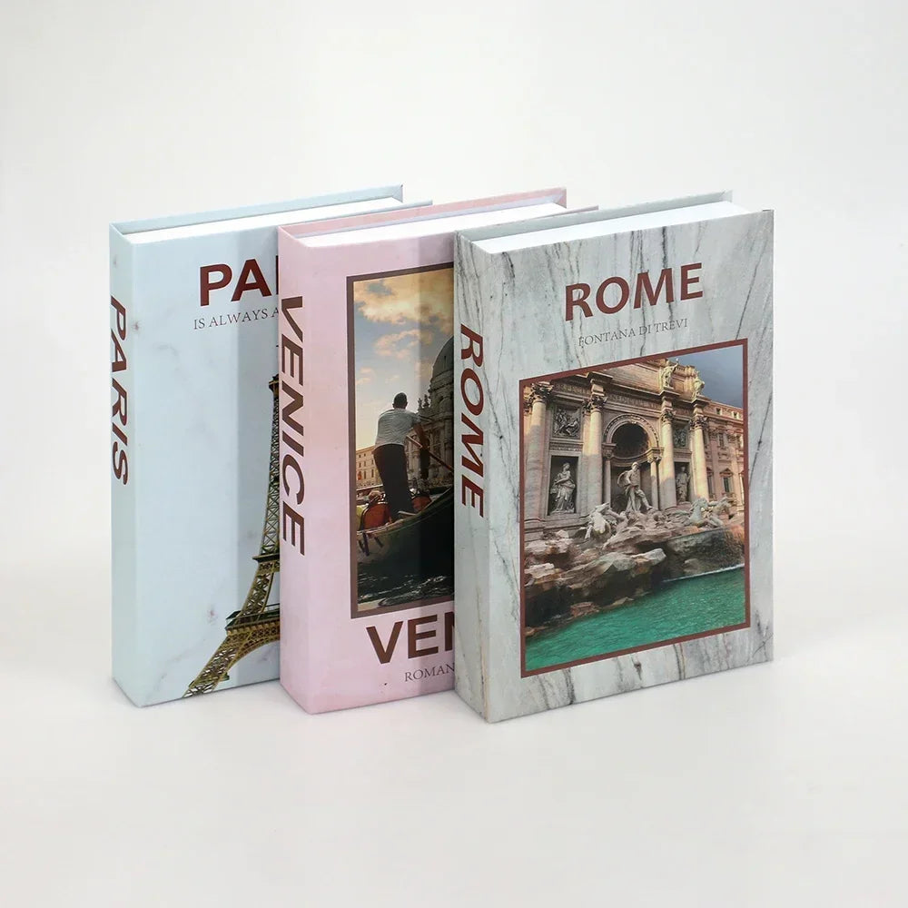 3-Pcs Fashion Fake Book Set (Decoration)