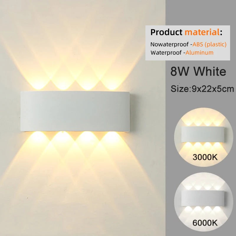 Modern Indoor/Outdoor LED Wall Light