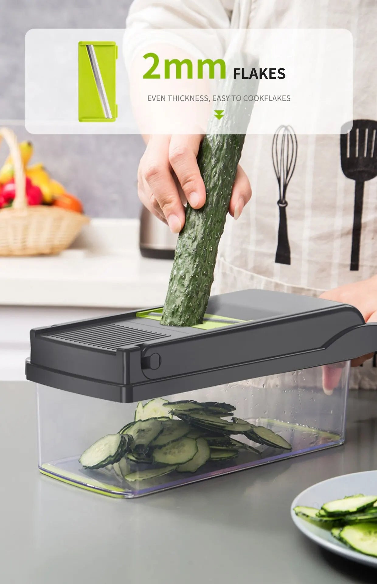 12 in 1 Multifunctional Veggie Slicer & Chopper Set(1 Pc)
