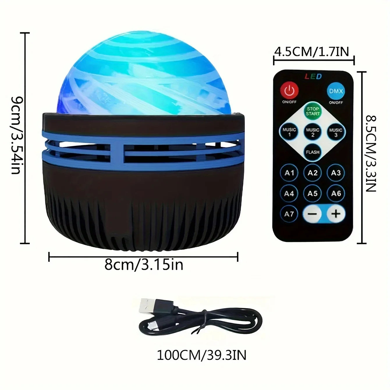 Starry Sky LED Night Light Projector with Remote