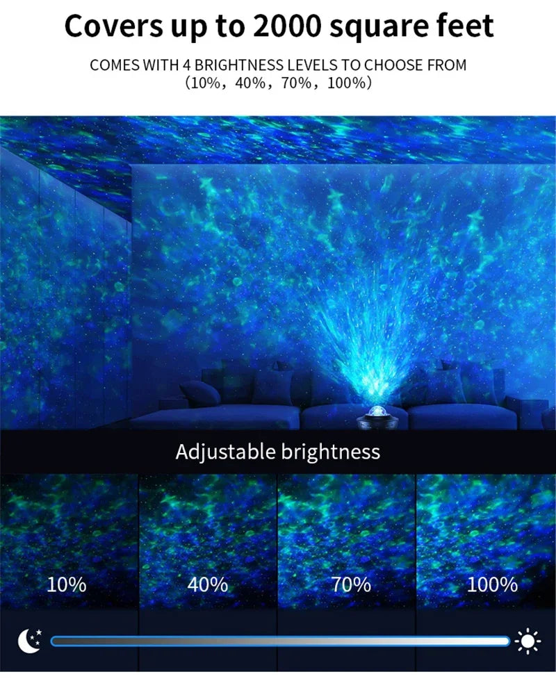 LED Starry Galaxy Projector Night Light