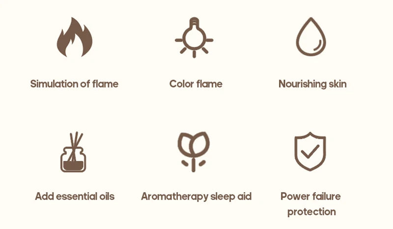 RGB Oil Flame Aroma Diffuser