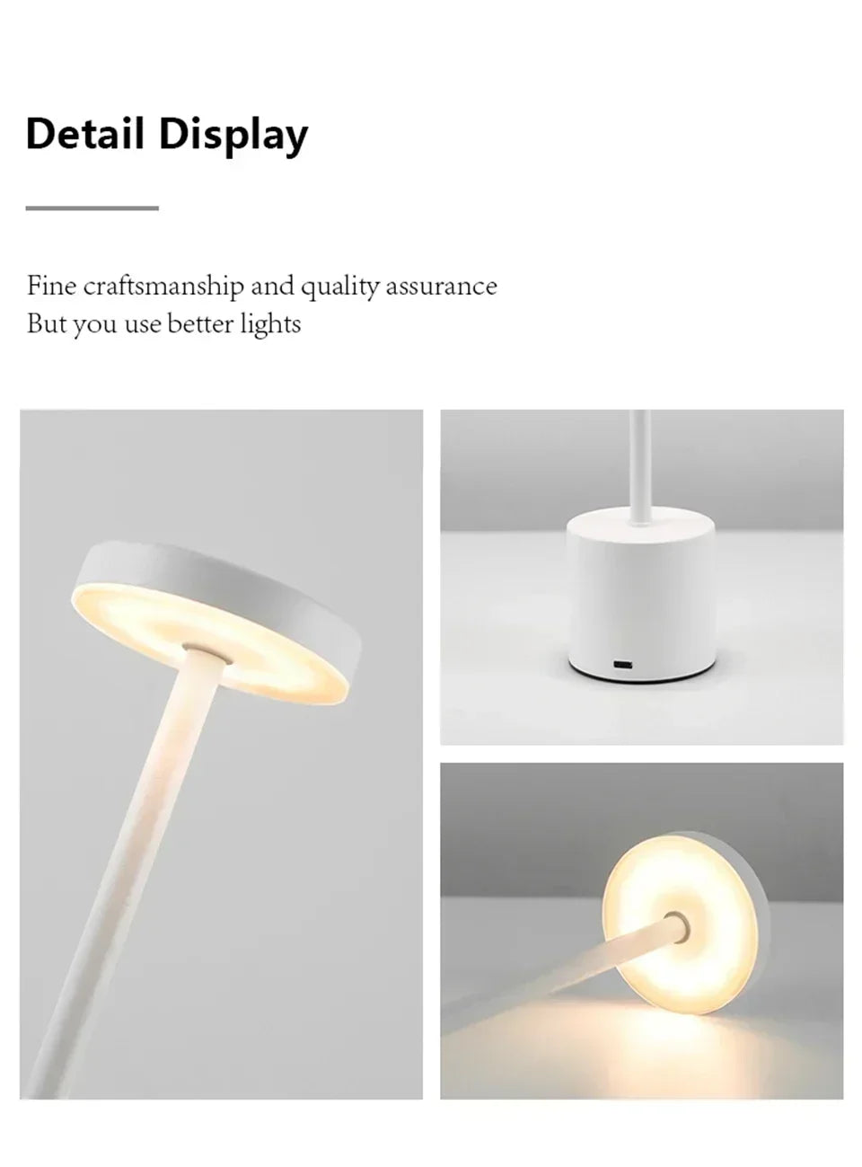 Retro LED Table Lamp Touch Dimmable Desk Lamp