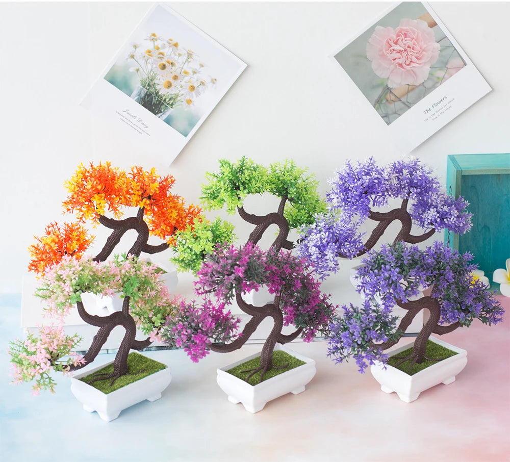 Potted Bonsai Artificial Plant