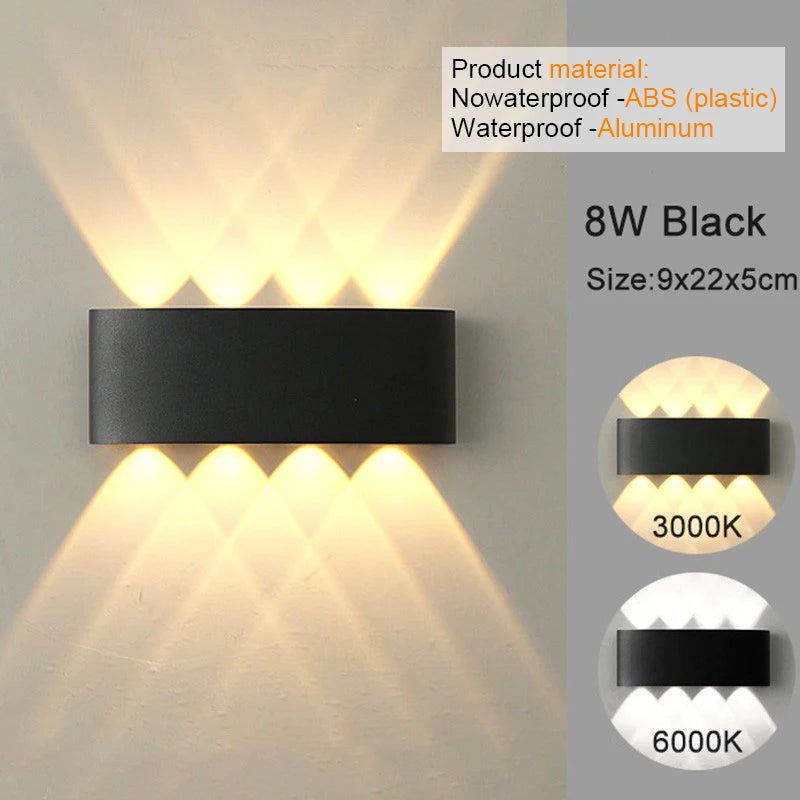 Modern Indoor/Outdoor LED Wall Light