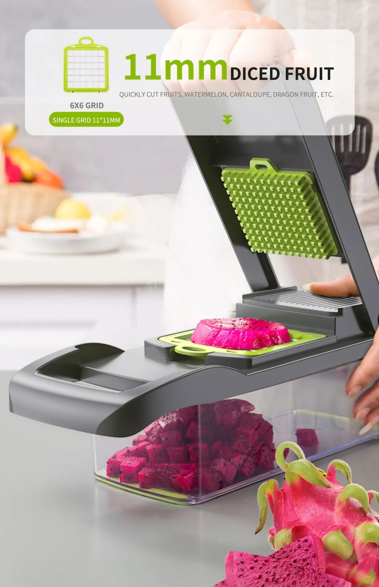 12 in 1 Multifunctional Veggie Slicer & Chopper Set(1 Pc)