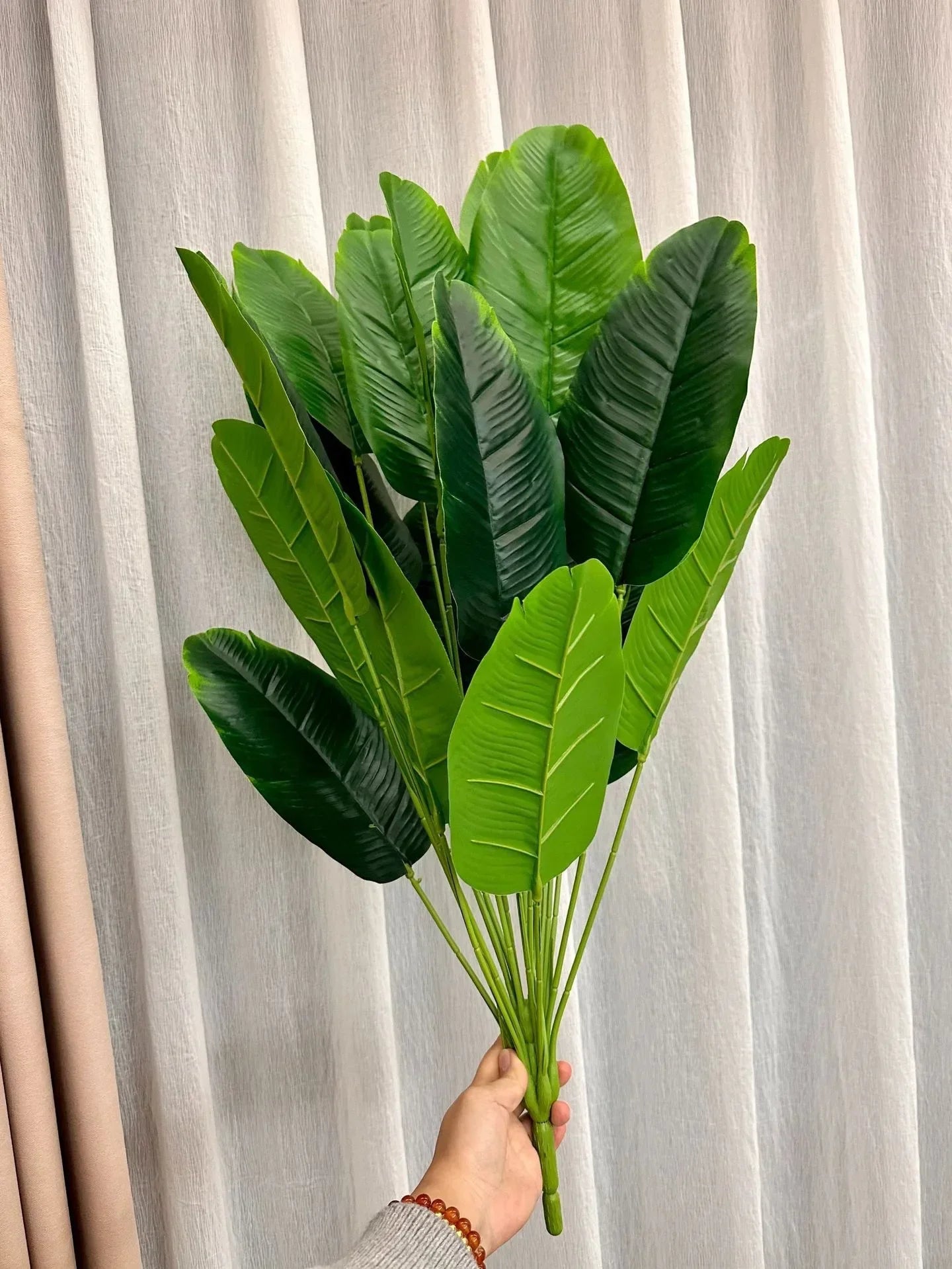 18 Large Artificial Banana Plant Leaves