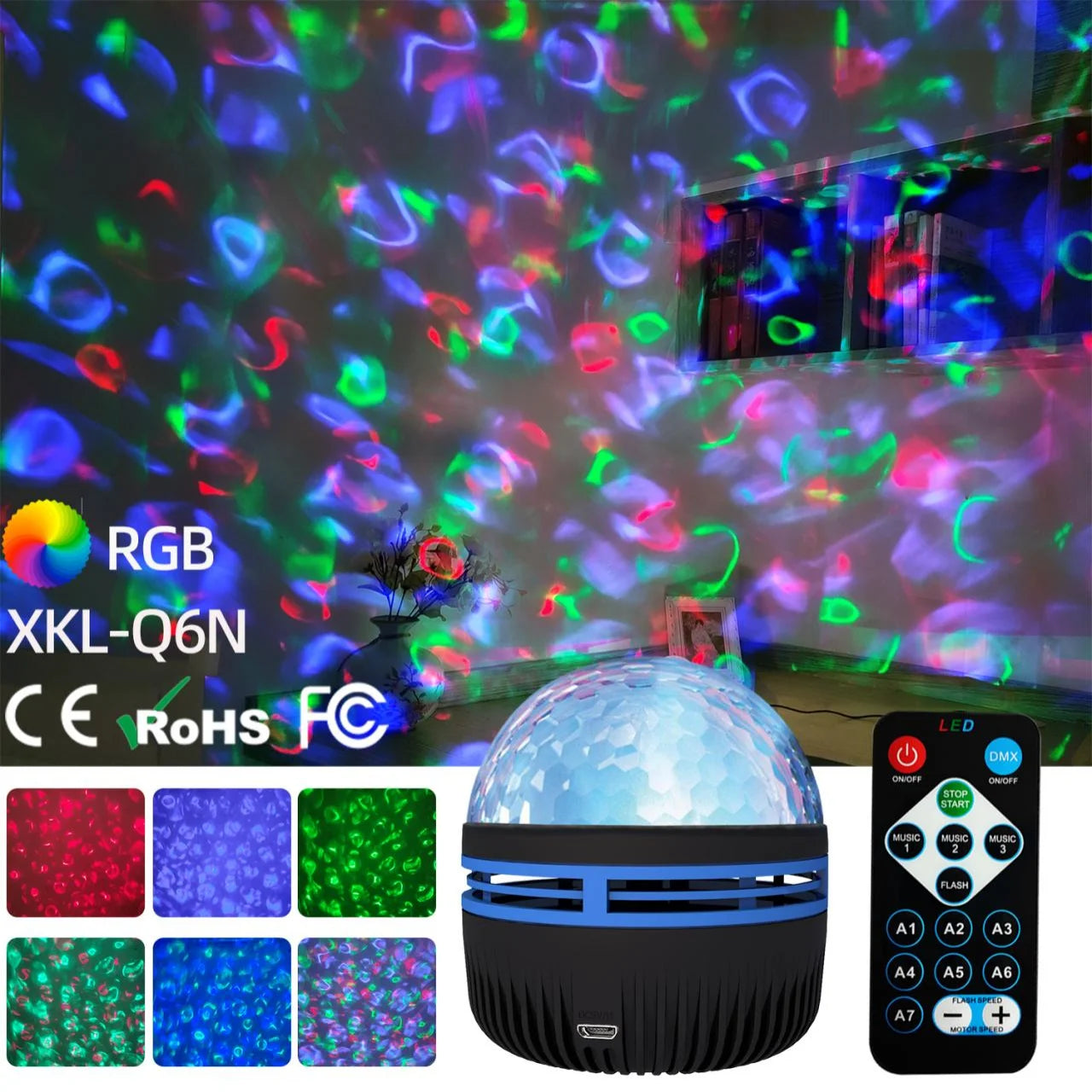 Starry Sky LED Night Light Projector with Remote