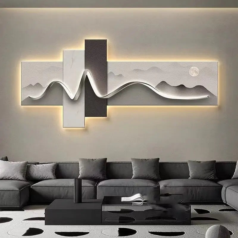 Luxury Wall Art with Light