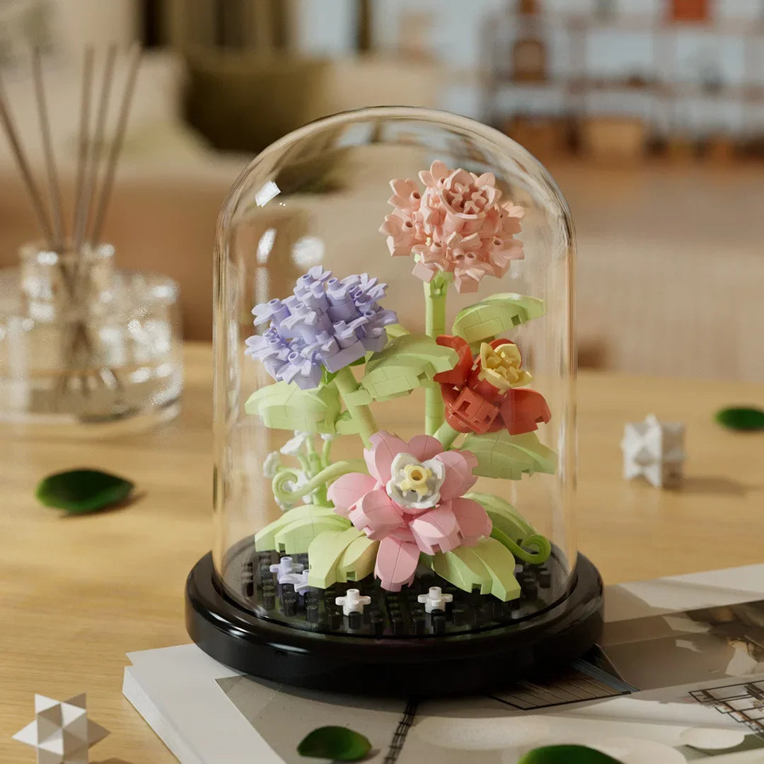 Flower Bouquet Bonsai Building Blocks