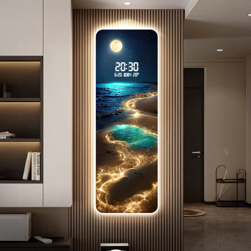 Wave & Moon Clock