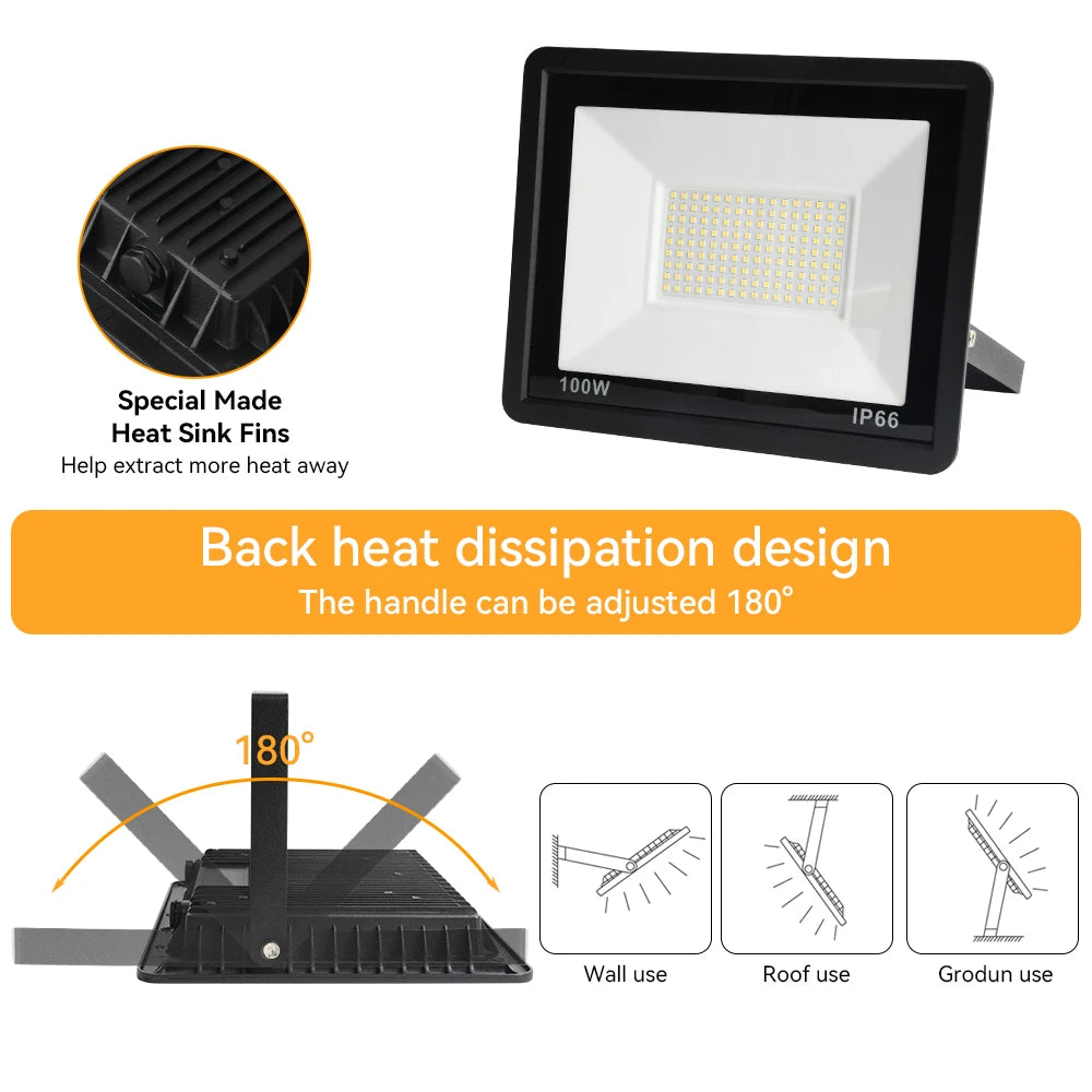LED Outdoor Floodlight 10W/20W/30W/50W/100W(220V)