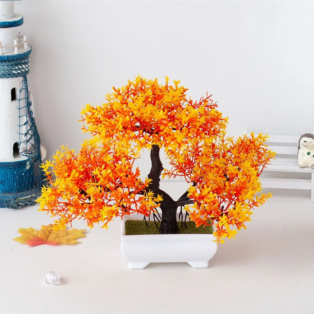 Potted Bonsai Artificial Plant